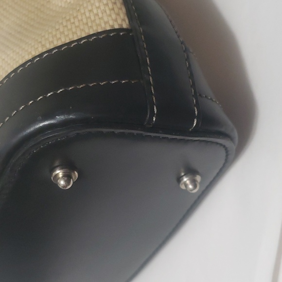 Dooney & Bourke Vinyl Coated Bamboo Handles Tote/ Shoulder Bag - Picture 5 of 15